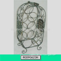 Handmade Wrought Iron Commercial Wine Rack for Decoration